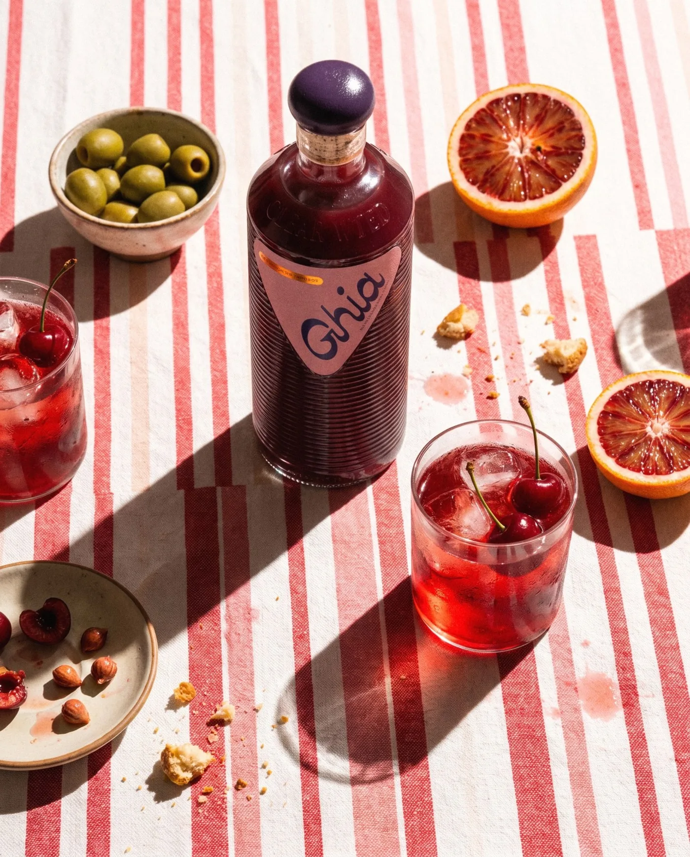 Before the first sip, table