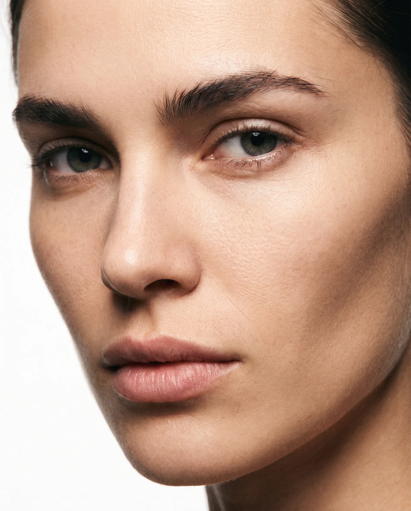 Bare skin beauty portrait